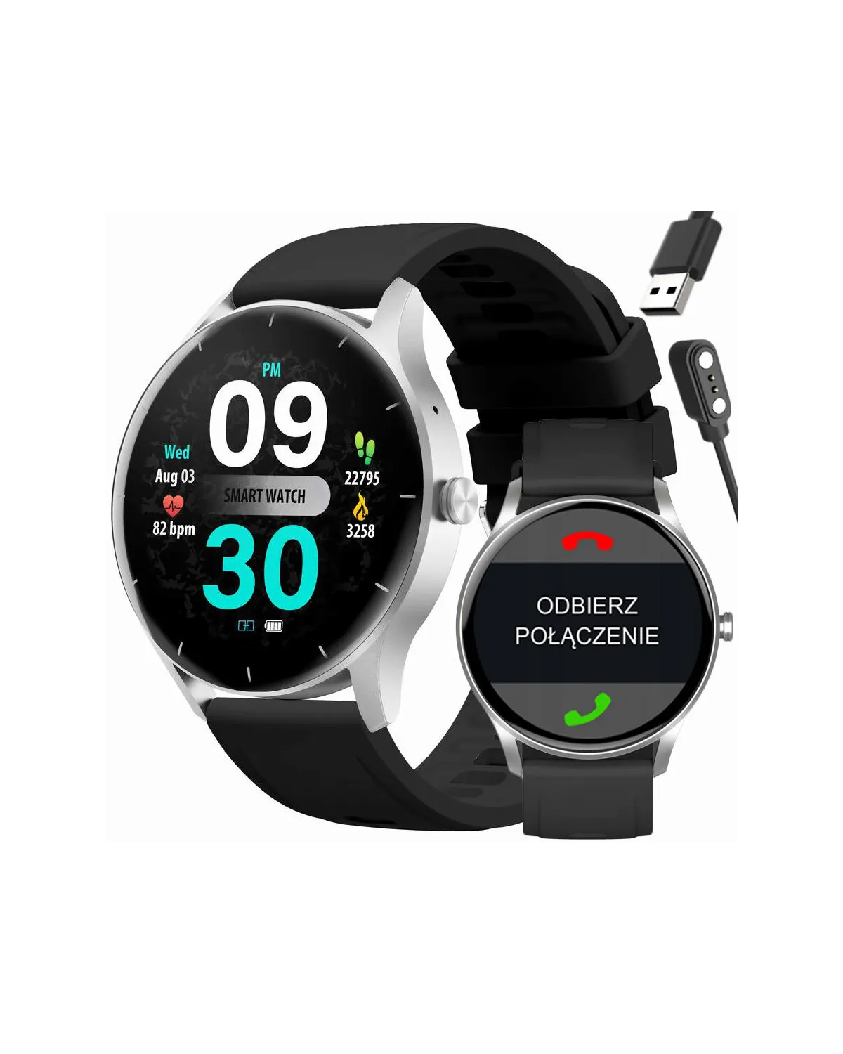 SMARTWATCH UNISEX GRAVITY GT2-6 - ROZMOWY BLUETOOTH, WŁASNE TARCZE (sg019f) SMARTWATCH UNISEX GRAVITY GT2-6 - ROZMOWY BLUETOOTH, WŁASNE TARCZE (sg019f)