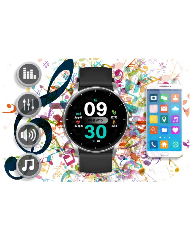SMARTWATCH UNISEX GRAVITY GT2-6 - ROZMOWY BLUETOOTH, WŁASNE TARCZE (sg019f) SMARTWATCH UNISEX GRAVITY GT2-6 - ROZMOWY BLUETOOTH, WŁASNE TARCZE (sg019f)