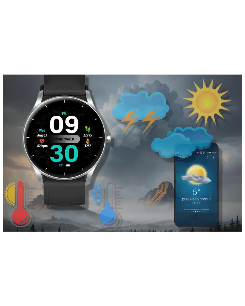 SMARTWATCH UNISEX GRAVITY GT2-6 - ROZMOWY BLUETOOTH, WŁASNE TARCZE (sg019f) SMARTWATCH UNISEX GRAVITY GT2-6 - ROZMOWY BLUETOOTH, WŁASNE TARCZE (sg019f)