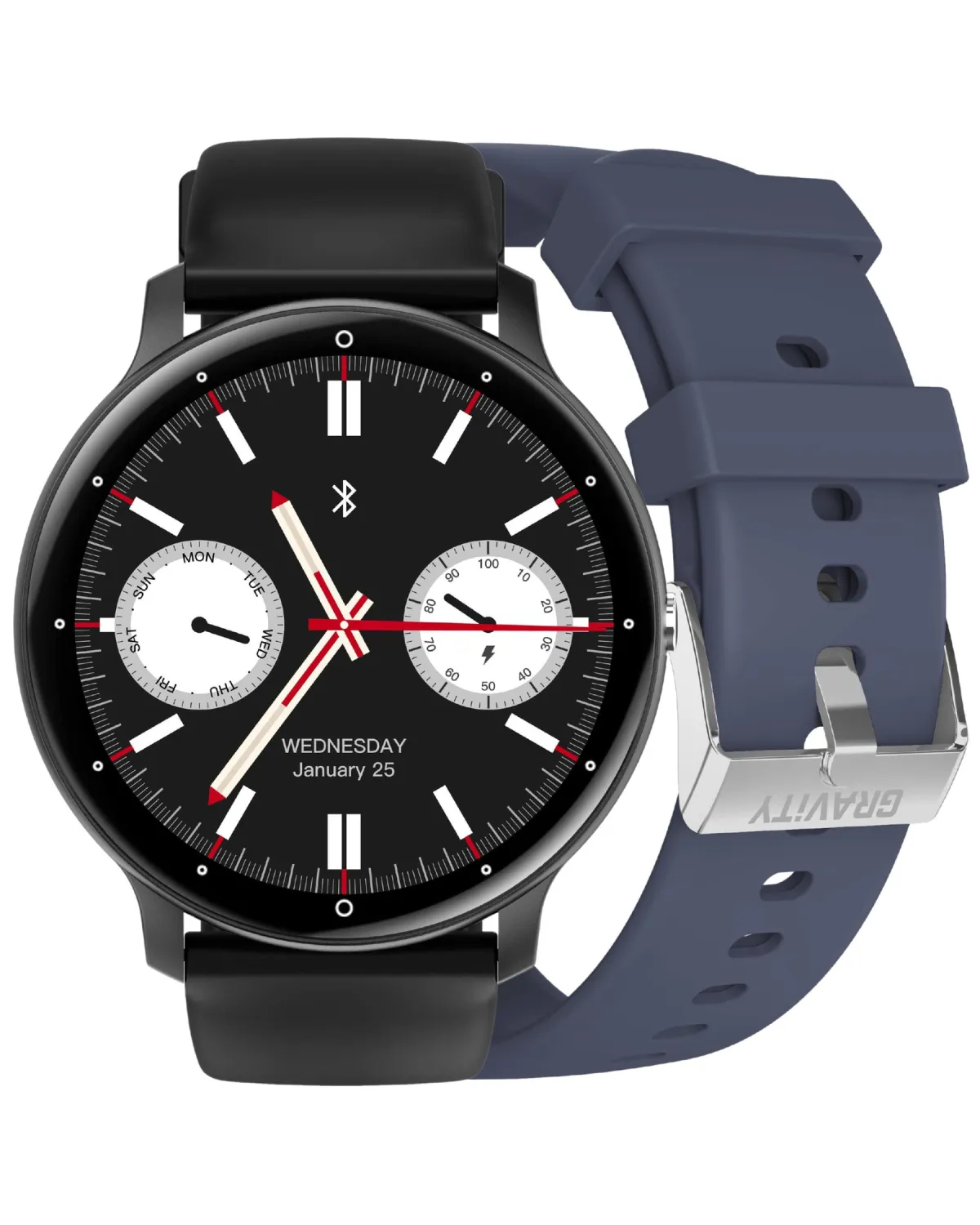 SMARTWATCH UNISEX GRAVITY GT1-1 PRO - ROZMOWY BLUETOOTH, DODATKOWY PASEK (sg027a) SMARTWATCH UNISEX GRAVITY GT1-1 PRO - ROZMOWY BLUETOOTH, DODATKOWY PASEK (sg027a)