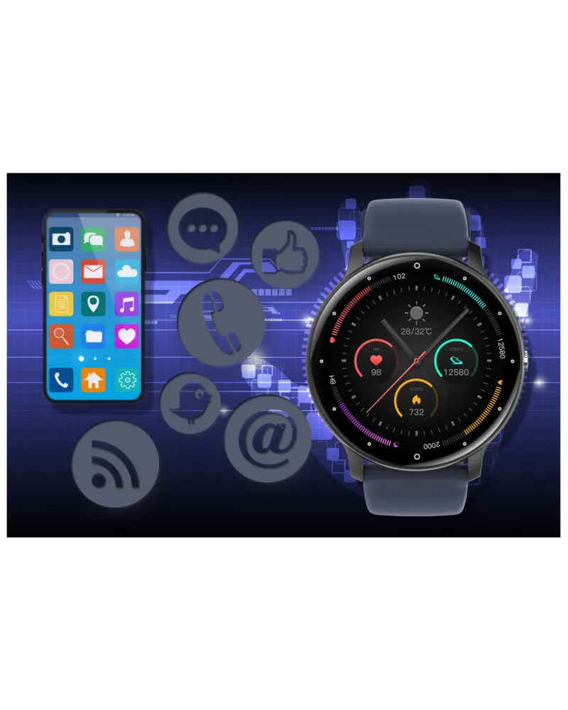 SMARTWATCH UNISEX GRAVITY GT1-1 PRO - ROZMOWY BLUETOOTH, DODATKOWY PASEK (sg027a) SMARTWATCH UNISEX GRAVITY GT1-1 PRO - ROZMOWY BLUETOOTH, DODATKOWY PASEK (sg027a)