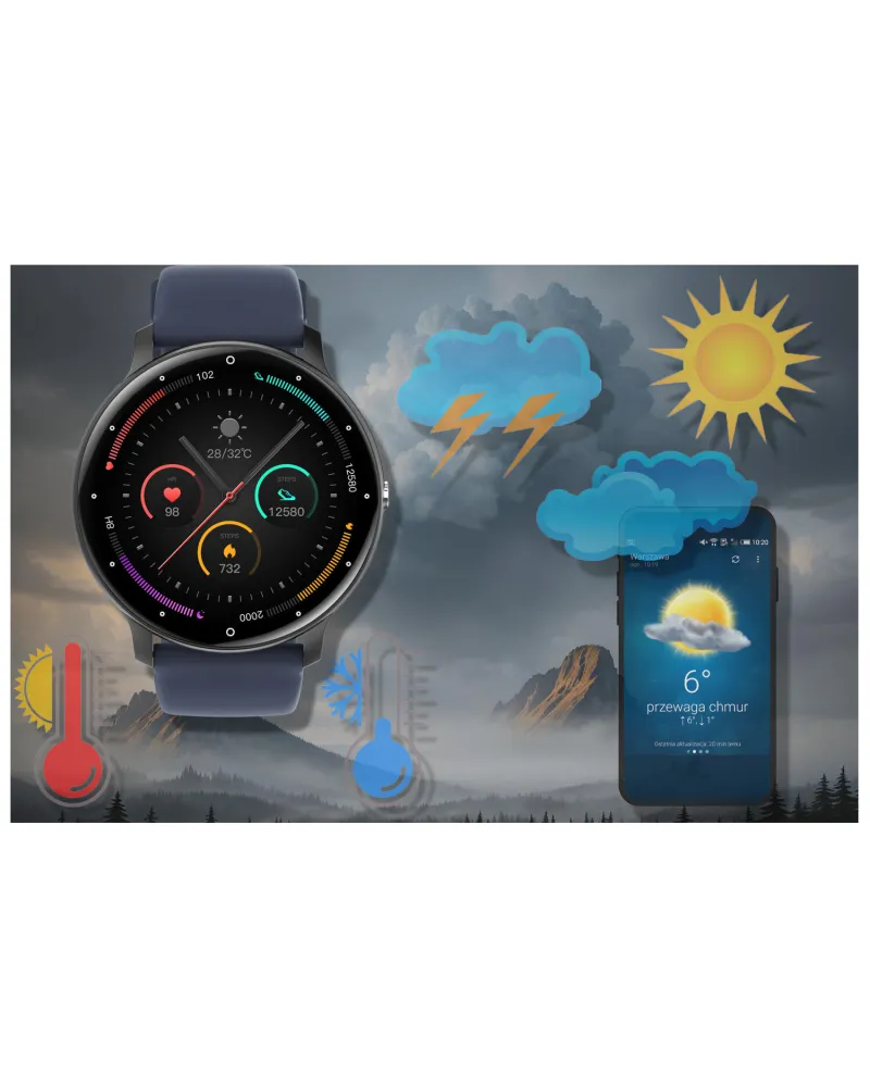SMARTWATCH UNISEX GRAVITY GT1-1 PRO - ROZMOWY BLUETOOTH, DODATKOWY PASEK (sg027a) SMARTWATCH UNISEX GRAVITY GT1-1 PRO - ROZMOWY BLUETOOTH, DODATKOWY PASEK (sg027a)