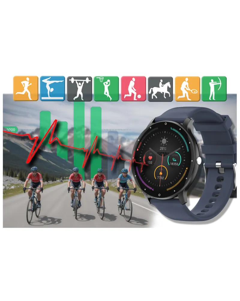 SMARTWATCH UNISEX GRAVITY GT1-1 PRO - ROZMOWY BLUETOOTH, DODATKOWY PASEK (sg027a) SMARTWATCH UNISEX GRAVITY GT1-1 PRO - ROZMOWY BLUETOOTH, DODATKOWY PASEK (sg027a)