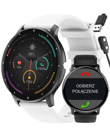 SMARTWATCH UNISEX GRAVITY GT1-4 PRO - ROZMOWY BLUETOOTH, DODATKOWY PASEK (sg027d)