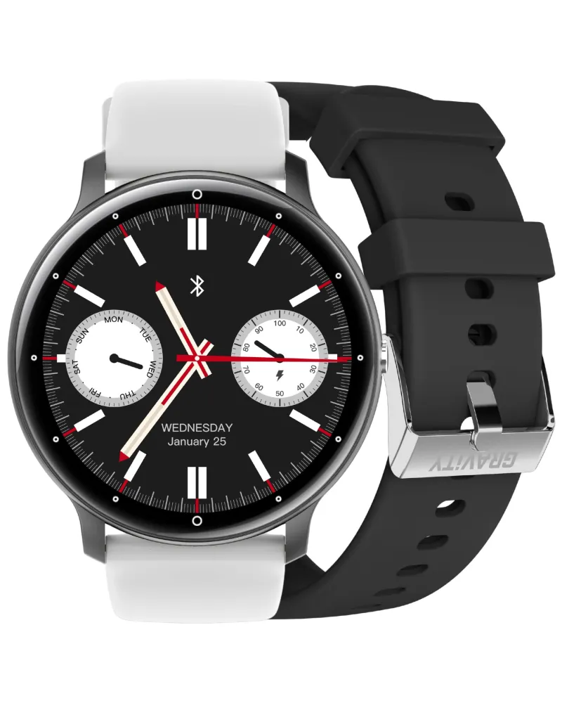 SMARTWATCH UNISEX GRAVITY GT1-4 PRO - ROZMOWY BLUETOOTH, DODATKOWY PASEK (sg027d) SMARTWATCH UNISEX GRAVITY GT1-4 PRO - ROZMOWY BLUETOOTH, DODATKOWY PASEK (sg027d)