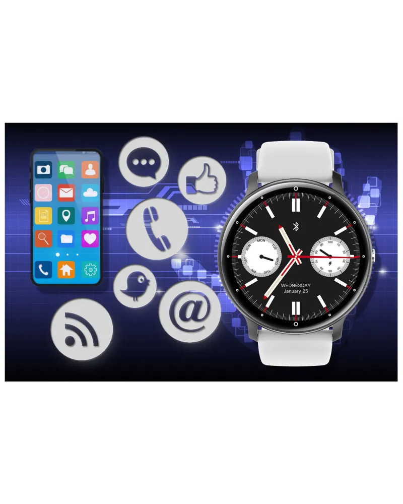 SMARTWATCH UNISEX GRAVITY GT1-4 PRO - ROZMOWY BLUETOOTH, DODATKOWY PASEK (sg027d) SMARTWATCH UNISEX GRAVITY GT1-4 PRO - ROZMOWY BLUETOOTH, DODATKOWY PASEK (sg027d)