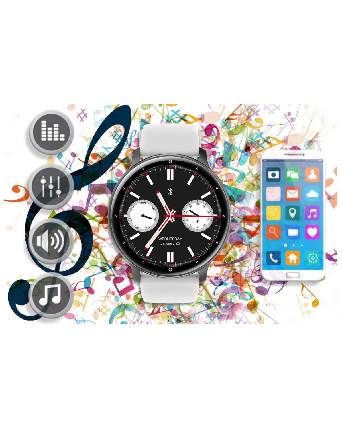 SMARTWATCH UNISEX GRAVITY GT1-4 PRO - ROZMOWY BLUETOOTH, DODATKOWY PASEK (sg027d) SMARTWATCH UNISEX GRAVITY GT1-4 PRO - ROZMOWY BLUETOOTH, DODATKOWY PASEK (sg027d)