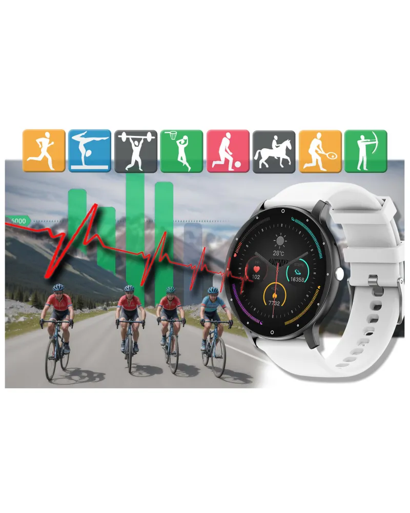 SMARTWATCH UNISEX GRAVITY GT1-4 PRO - ROZMOWY BLUETOOTH, DODATKOWY PASEK (sg027d) SMARTWATCH UNISEX GRAVITY GT1-4 PRO - ROZMOWY BLUETOOTH, DODATKOWY PASEK (sg027d)