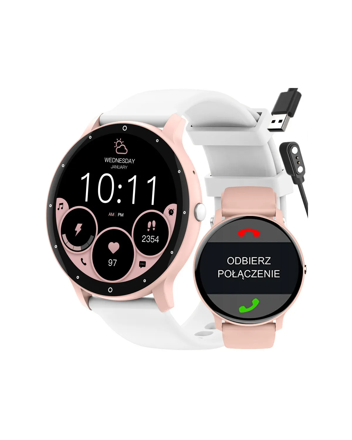 SMARTWATCH UNISEX GRAVITY GT1-6 PRO - ROZMOWY BLUETOOTH, DODATKOWY PASEK (sg027f) SMARTWATCH UNISEX GRAVITY GT1-6 PRO - ROZMOWY BLUETOOTH, DODATKOWY PASEK (sg027f)