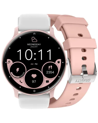 SMARTWATCH UNISEX GRAVITY GT1-6 PRO - ROZMOWY BLUETOOTH, DODATKOWY PASEK (sg027f) SMARTWATCH UNISEX GRAVITY GT1-6 PRO - ROZMOWY BLUETOOTH, DODATKOWY PASEK (sg027f)