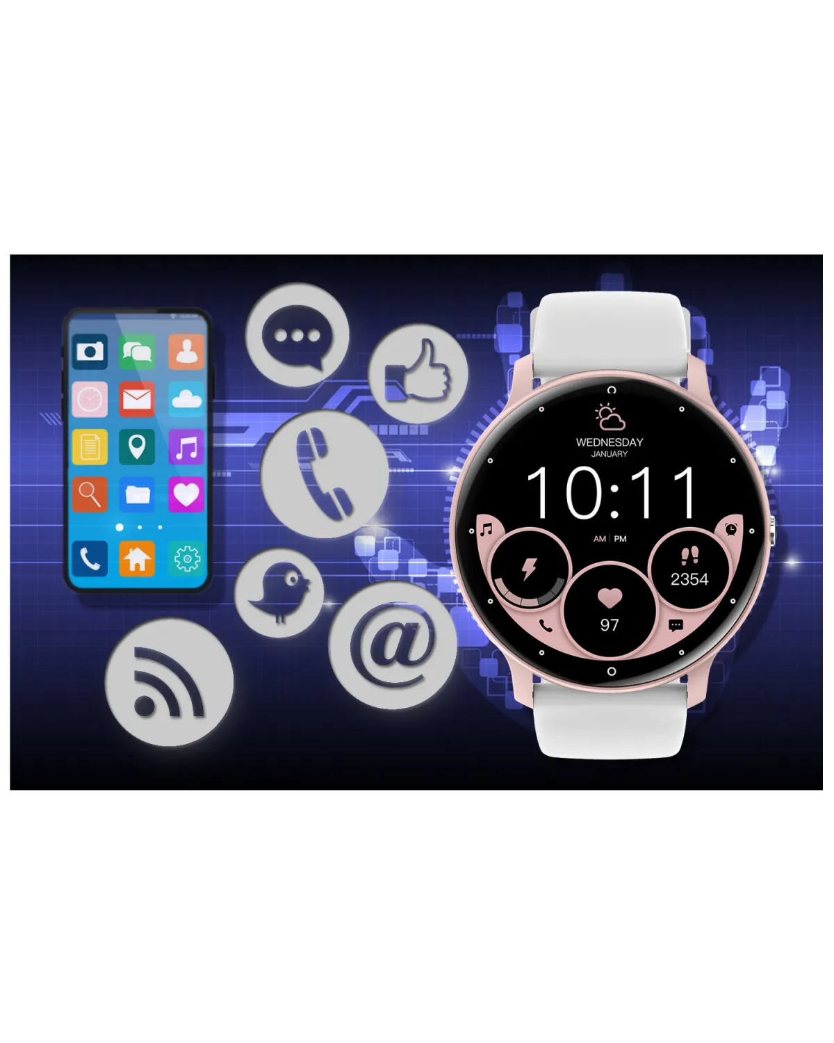 SMARTWATCH UNISEX GRAVITY GT1-6 PRO - ROZMOWY BLUETOOTH, DODATKOWY PASEK (sg027f) SMARTWATCH UNISEX GRAVITY GT1-6 PRO - ROZMOWY BLUETOOTH, DODATKOWY PASEK (sg027f)