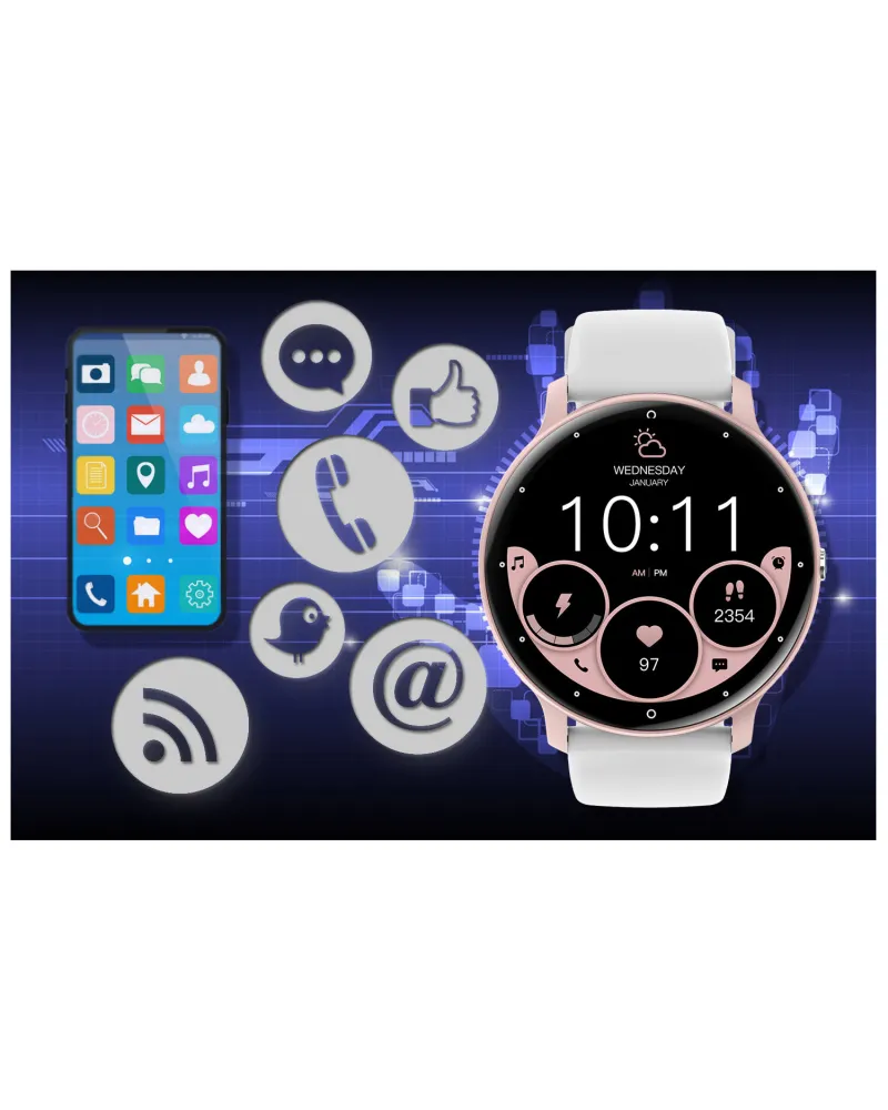 SMARTWATCH UNISEX GRAVITY GT1-6 PRO - ROZMOWY BLUETOOTH, DODATKOWY PASEK (sg027f) SMARTWATCH UNISEX GRAVITY GT1-6 PRO - ROZMOWY BLUETOOTH, DODATKOWY PASEK (sg027f)