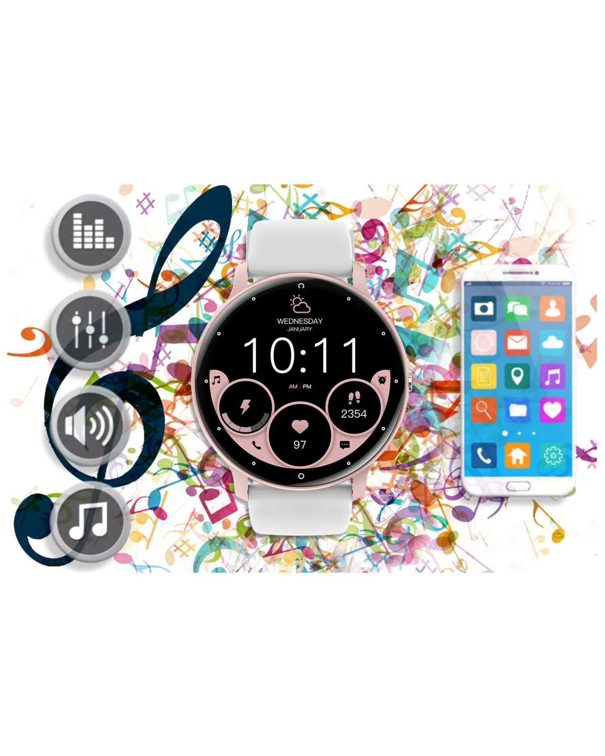 SMARTWATCH UNISEX GRAVITY GT1-6 PRO - ROZMOWY BLUETOOTH, DODATKOWY PASEK (sg027f) SMARTWATCH UNISEX GRAVITY GT1-6 PRO - ROZMOWY BLUETOOTH, DODATKOWY PASEK (sg027f)