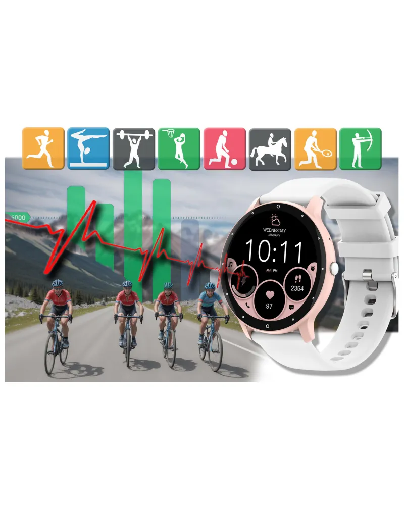 SMARTWATCH UNISEX GRAVITY GT1-6 PRO - ROZMOWY BLUETOOTH, DODATKOWY PASEK (sg027f) SMARTWATCH UNISEX GRAVITY GT1-6 PRO - ROZMOWY BLUETOOTH, DODATKOWY PASEK (sg027f)