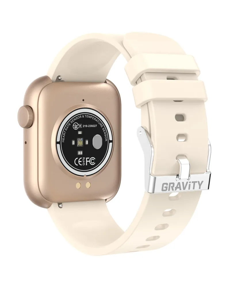 SMARTWATCH UNISEX GRAVITY GT3-6 - ROZMOWY BLUETOOTH, WŁASNE TARCZE (sg022f)