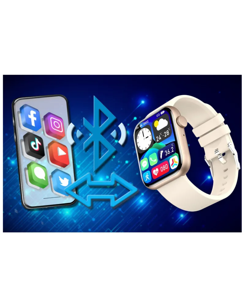 SMARTWATCH UNISEX GRAVITY GT3-6 - ROZMOWY BLUETOOTH, WŁASNE TARCZE (sg022f)