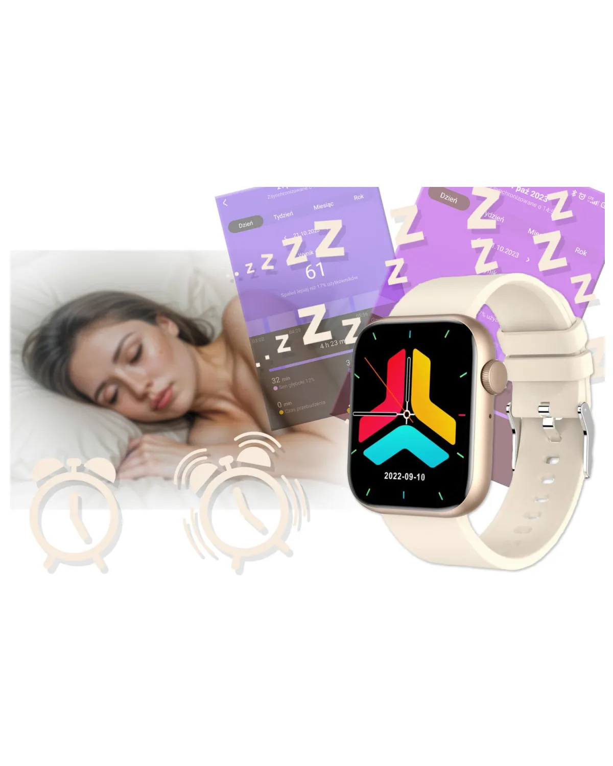 SMARTWATCH UNISEX GRAVITY GT3-6 - ROZMOWY BLUETOOTH, WŁASNE TARCZE (sg022f)