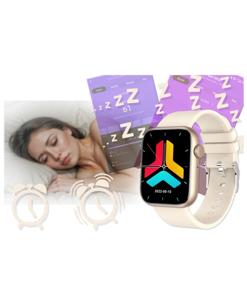 SMARTWATCH UNISEX GRAVITY GT3-6 - ROZMOWY BLUETOOTH, WŁASNE TARCZE (sg022f)