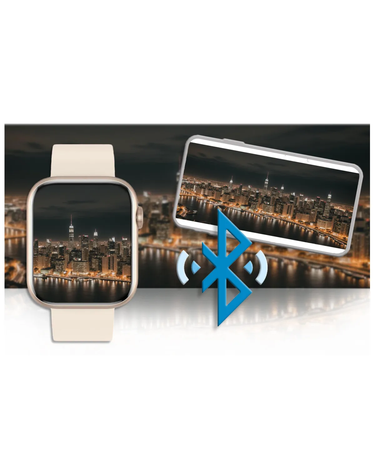 SMARTWATCH UNISEX GRAVITY GT3-6 - ROZMOWY BLUETOOTH, WŁASNE TARCZE (sg022f)