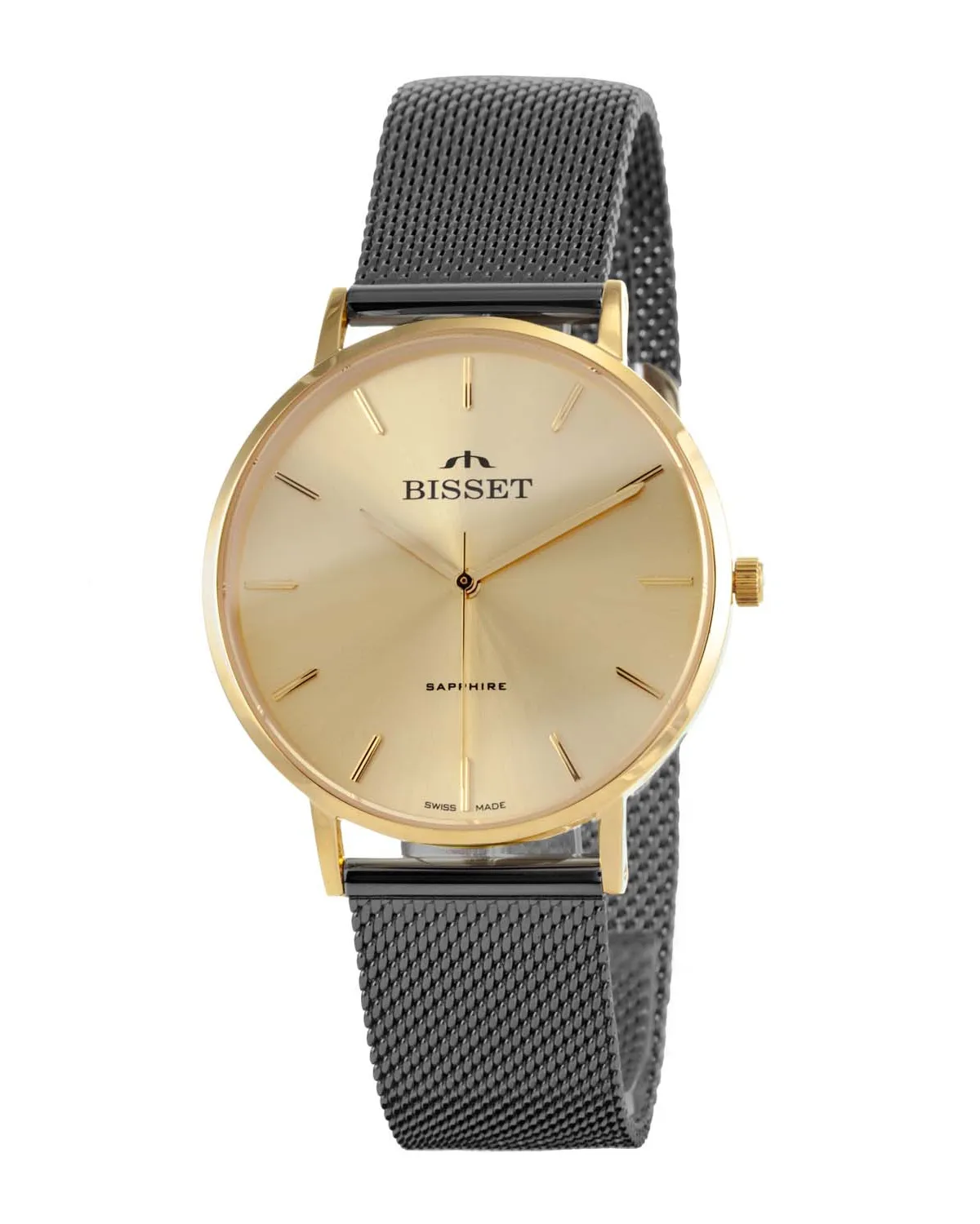 ZEGAREK DAMSKI BISSET BSBF33 (zb579v) - SZAFIROWE SZKŁO