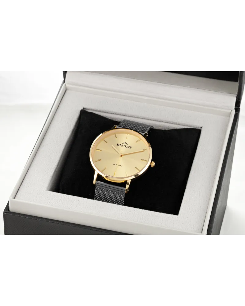 ZEGAREK DAMSKI BISSET BSBF33 (zb579v) - SZAFIROWE SZKŁO