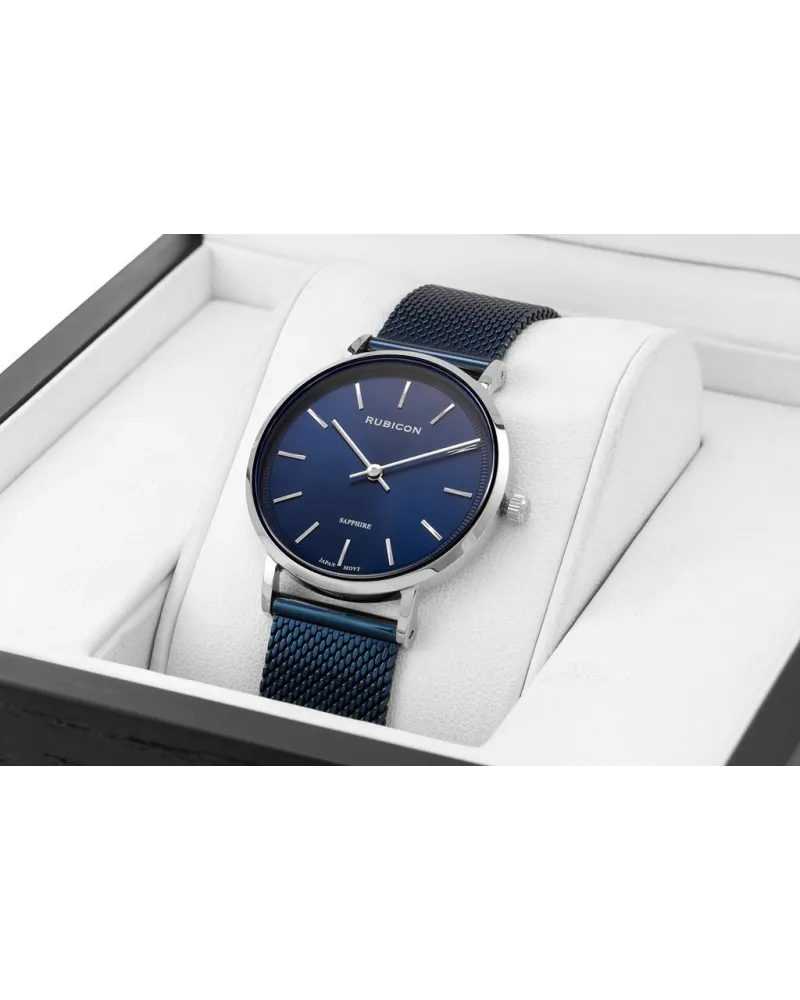 ZEGAREK DAMSKI RUBICON RNBD88 - SZAFIROWE SZKŁO (zr583i)