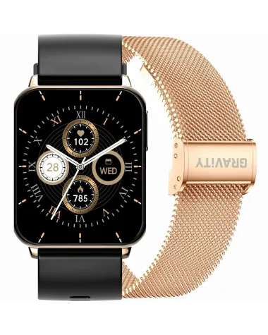 SMARTWATCH UNISEX GRAVITY GT17-5 - AMOLED, DODATKOWY PASEK (sg038e)