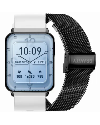 SMARTWATCH UNISEX GRAVITY GT17-8 - AMOLED, DODATKOWY PASEK (sg038h)
