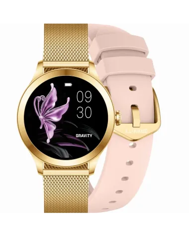 SMARTWATCH DAMSKI GRAVITY GT25-1 PRO -  AMOLED, DODATKOWY PASEK (sg039a)