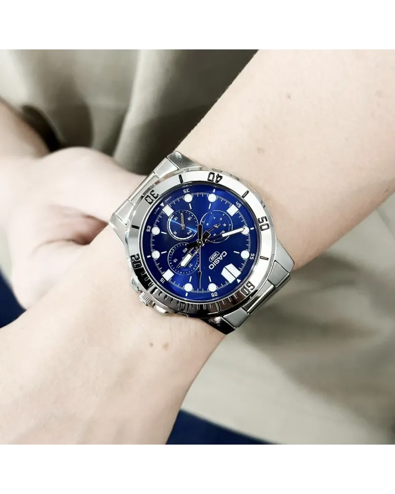 ZEGAREK MĘSKI CASIO MTP-VD300D-2E (zd268b) + BOX