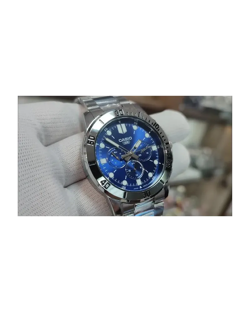 ZEGAREK MĘSKI CASIO MTP-VD300D-2E (zd268b) + BOX