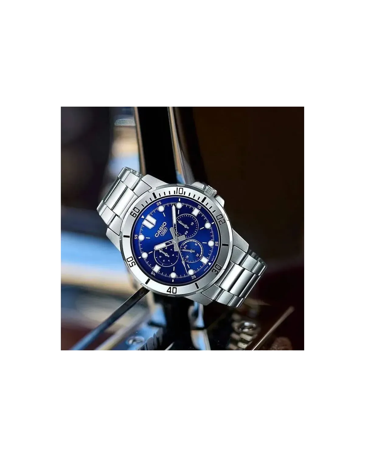 ZEGAREK MĘSKI CASIO MTP-VD300D-2E (zd268b) + BOX