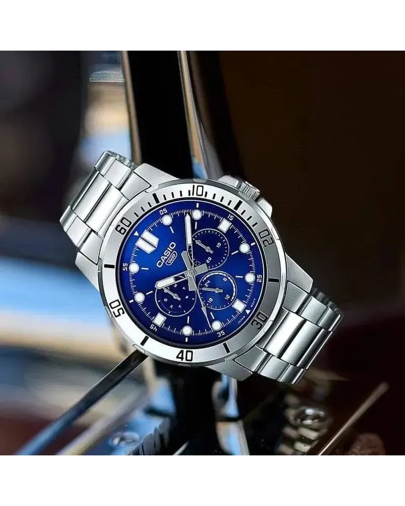 ZEGAREK MĘSKI CASIO MTP-VD300D-2E (zd268b) + BOX