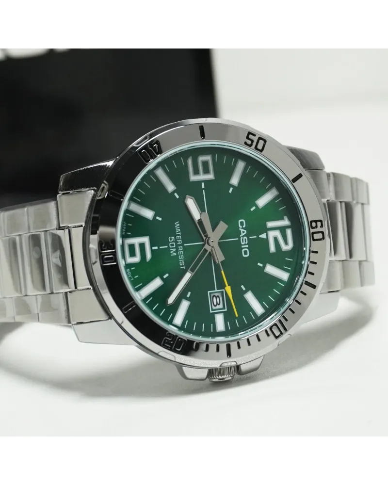 ZEGAREK MĘSKI CASIO MTP-VD01D-3B + BOX ZEGAREK MĘSKI CASIO MTP-VD01D-3B + BOX