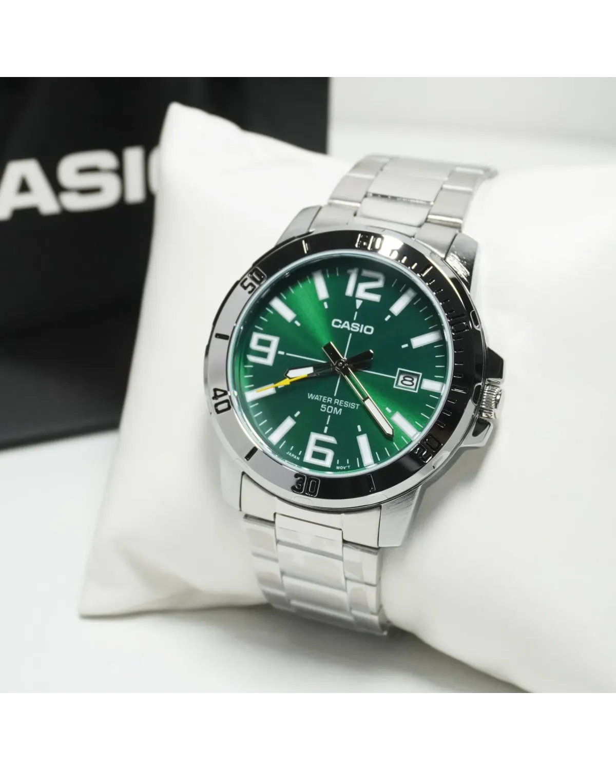 ZEGAREK MĘSKI CASIO MTP-VD01D-3B + BOX ZEGAREK MĘSKI CASIO MTP-VD01D-3B + BOX