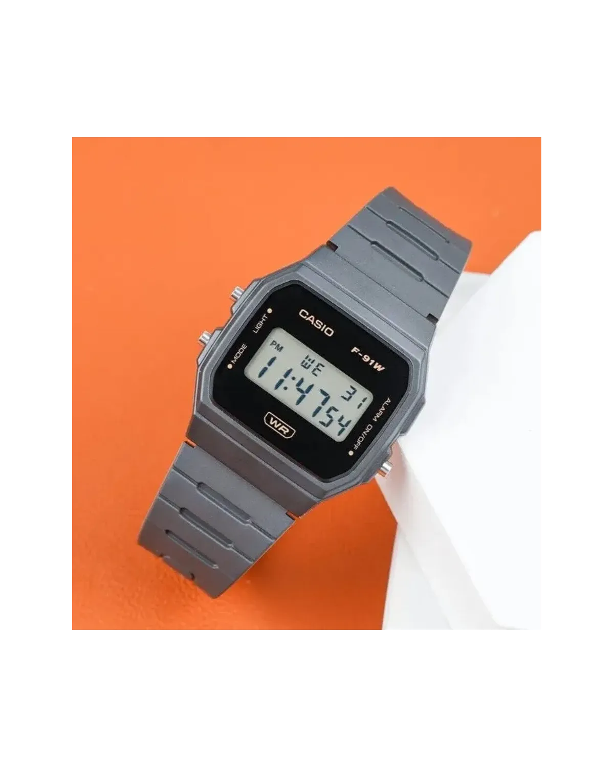 ZEGAREK MĘSKI CASIO F-91WB-8A + BOX