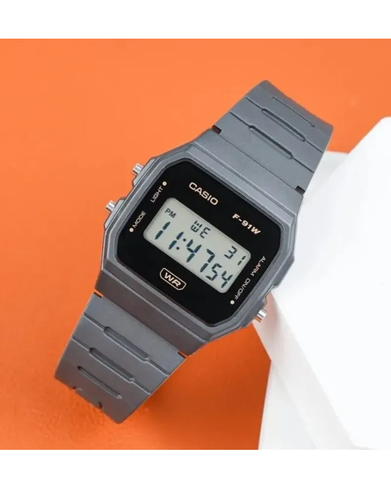 ZEGAREK MĘSKI CASIO F-91WB-8A + BOX