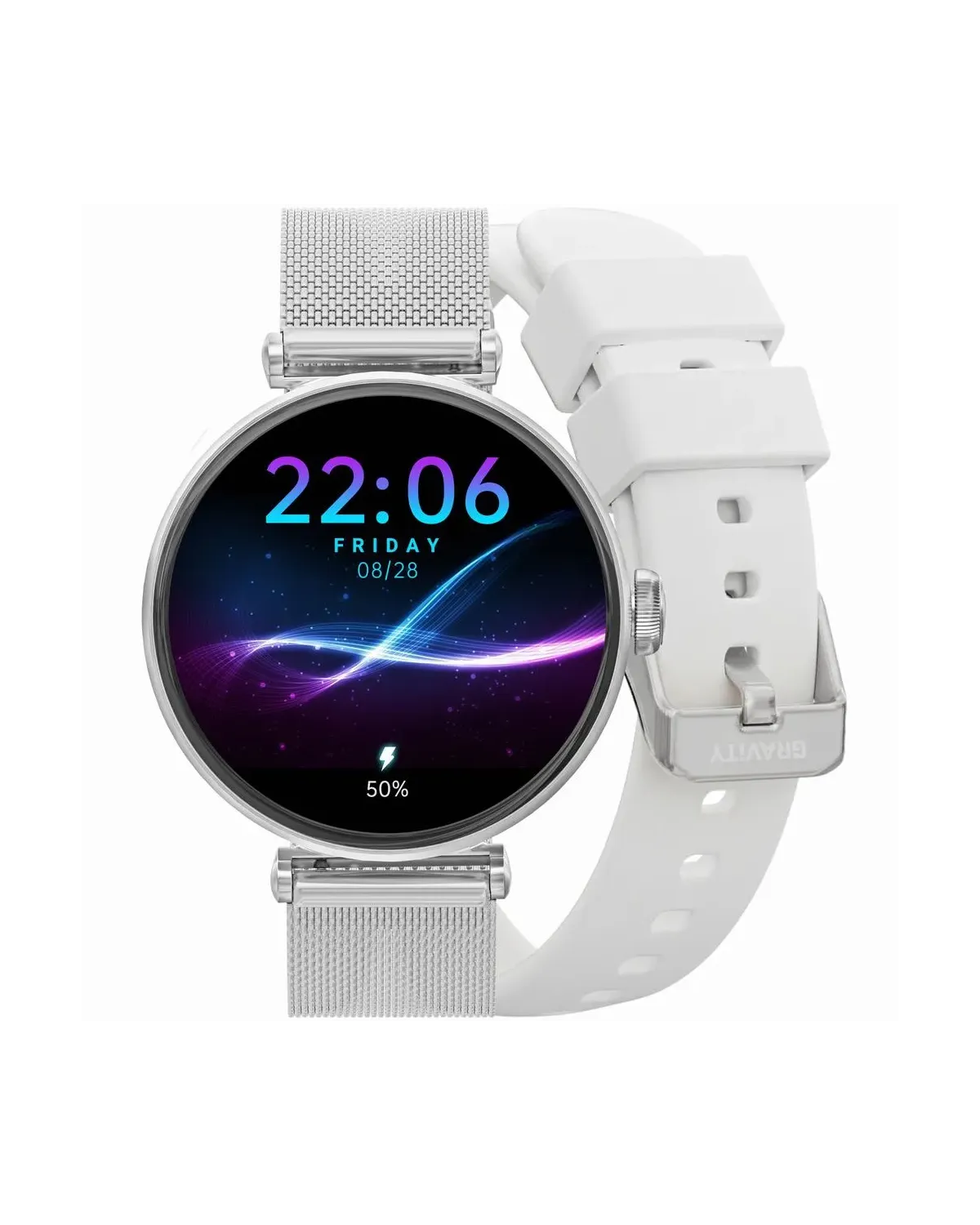 SMARTWATCH DAMSKI GRAVITY GT26-8 - DODATKOWY PASEK (sg042h) SMARTWATCH DAMSKI GRAVITY GT26-8 - DODATKOWY PASEK (sg042h)