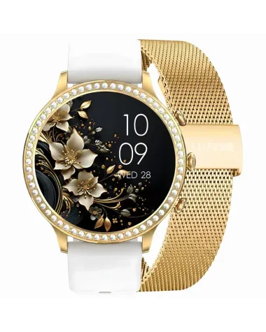 SMARTWATCH DAMSKI GRAVITY GT5-2 - DODATKOWY PASEK (sg043b)