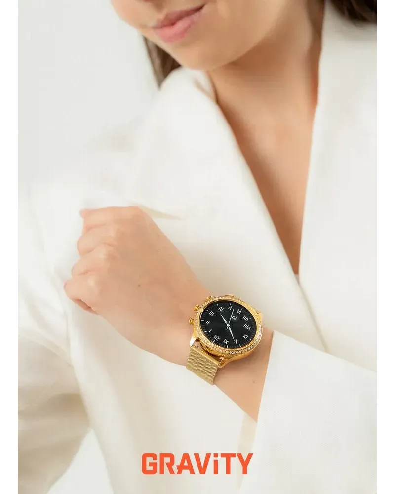 SMARTWATCH DAMSKI GRAVITY GT5-4 - DODATKOWY PASEK (sg043d)