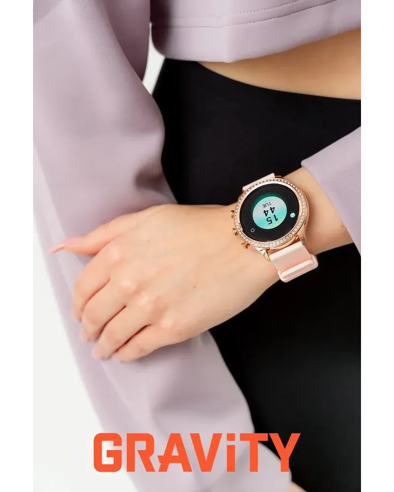 SMARTWATCH DAMSKI GRAVITY GT5-5 - DODATKOWY PASEK (sg043e) SMARTWATCH DAMSKI GRAVITY GT5-5 - DODATKOWY PASEK (sg043e)