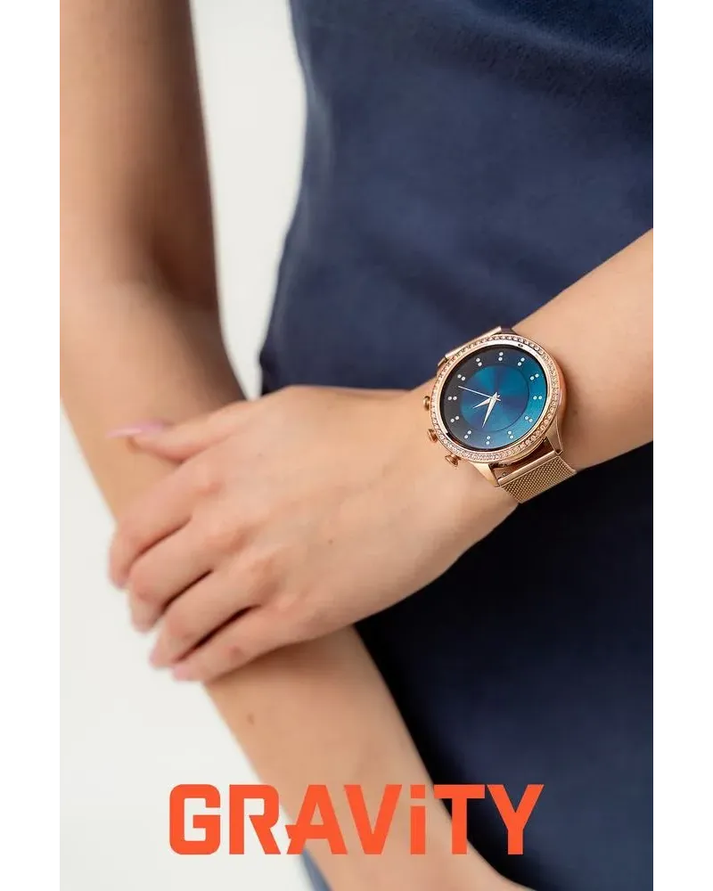 SMARTWATCH DAMSKI GRAVITY GT5-6 - DODATKOWY PASEK (sg043f) SMARTWATCH DAMSKI GRAVITY GT5-6 - DODATKOWY PASEK (sg043f)