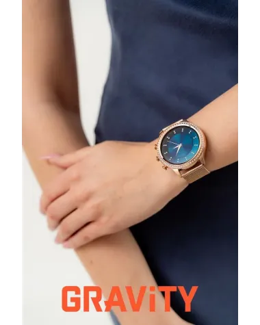 SMARTWATCH DAMSKI GRAVITY GT5-7 - DODATKOWY PASEK (sg043g) SMARTWATCH DAMSKI GRAVITY GT5-7 - DODATKOWY PASEK (sg043g)