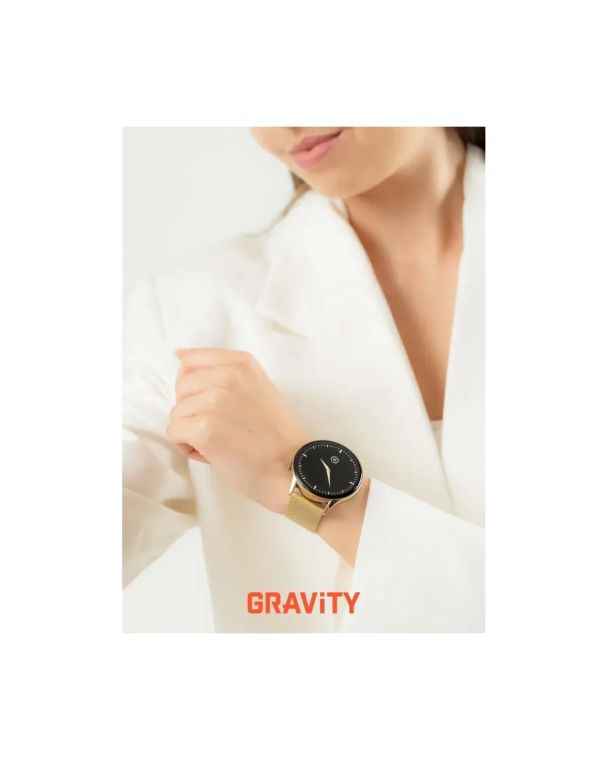 SMARTWATCH DAMSKI GRAVITY GT11-2 - AMOLED, DODATKOWY PASEK (sg044b)