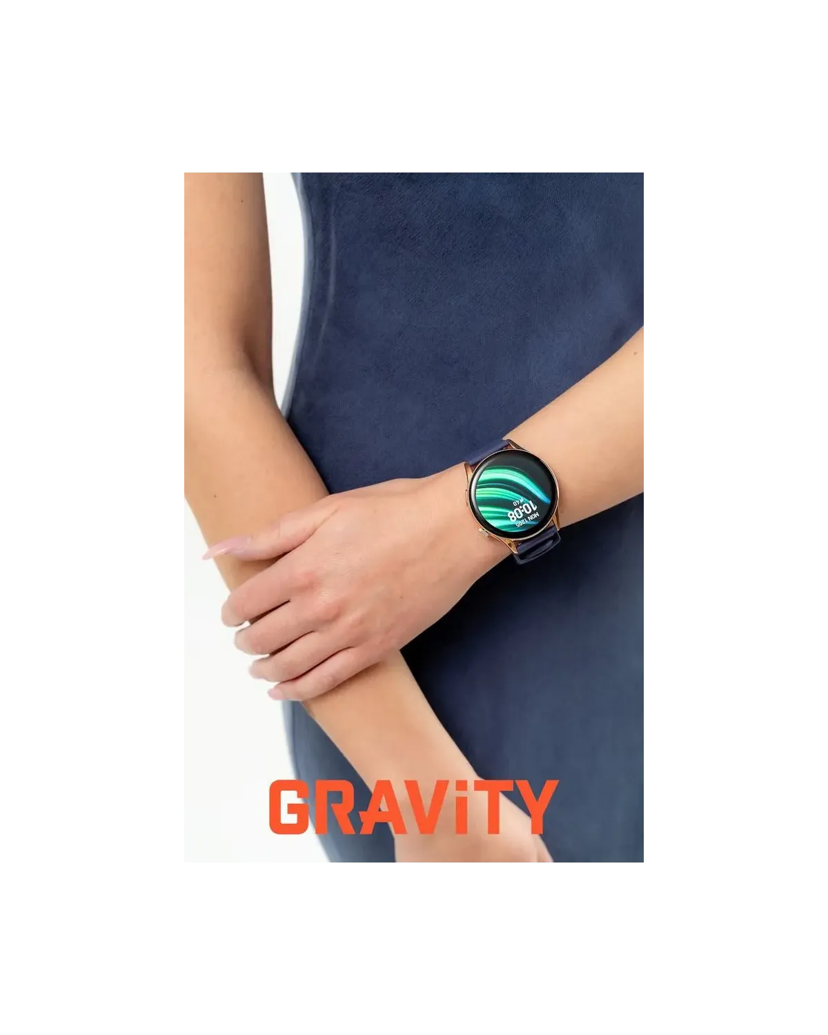 SMARTWATCH DAMSKI GRAVITY GT11-6 - AMOLED, DODATKOWY PASEK (sg044f)