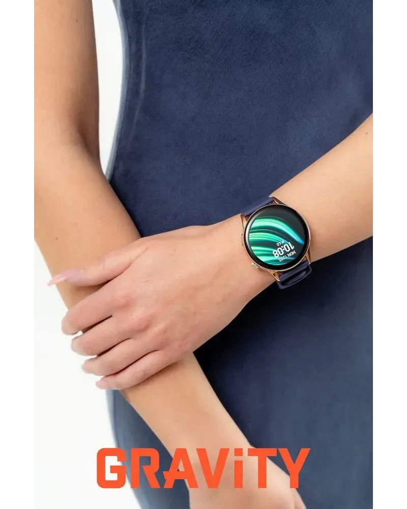 SMARTWATCH DAMSKI GRAVITY GT11-6 - AMOLED, DODATKOWY PASEK (sg044f)