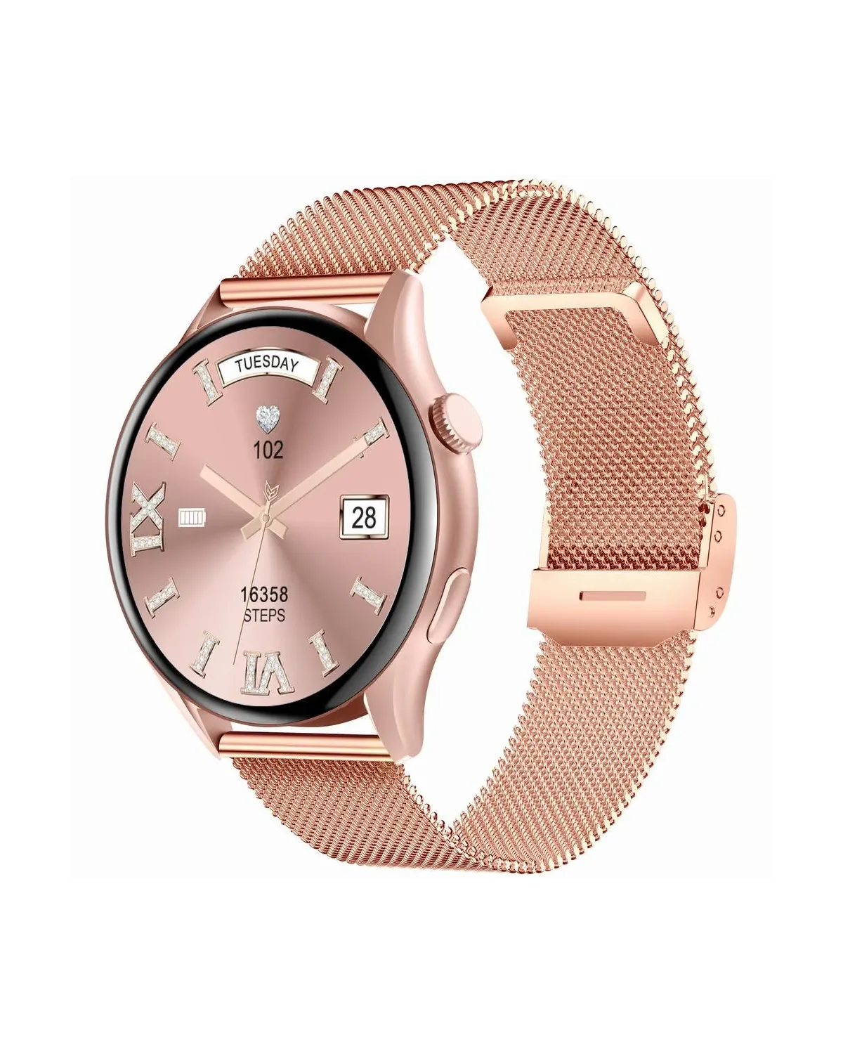 SMARTWATCH DAMSKI GRAVITY GT11-8 - AMOLED, DODATKOWY PASEK (sg044h)