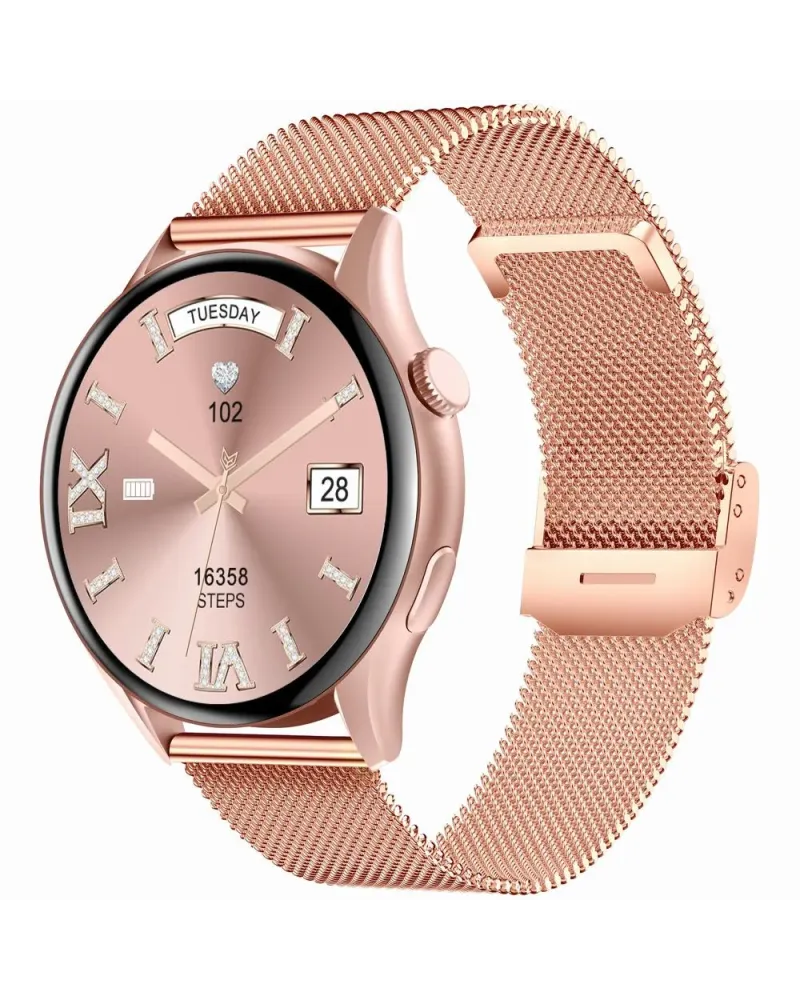 SMARTWATCH DAMSKI GRAVITY GT11-8 - AMOLED, DODATKOWY PASEK (sg044h)