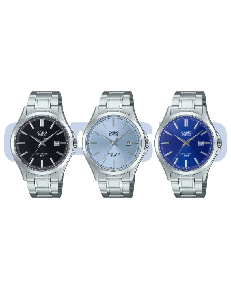 Zegarek Męski Casio MTS-115D-2A2V + BOX (zd292b) SZAFIR Zegarek Męski Casio MTS-115D-2A2V + BOX (zd292b) SZAFIR