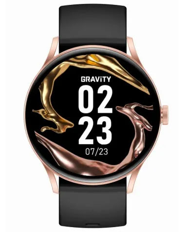 SMARTWATCH UNISEX GRAVITY GT2-2 PRO - AMOLED, WŁASNE TARCZE (sg040b)